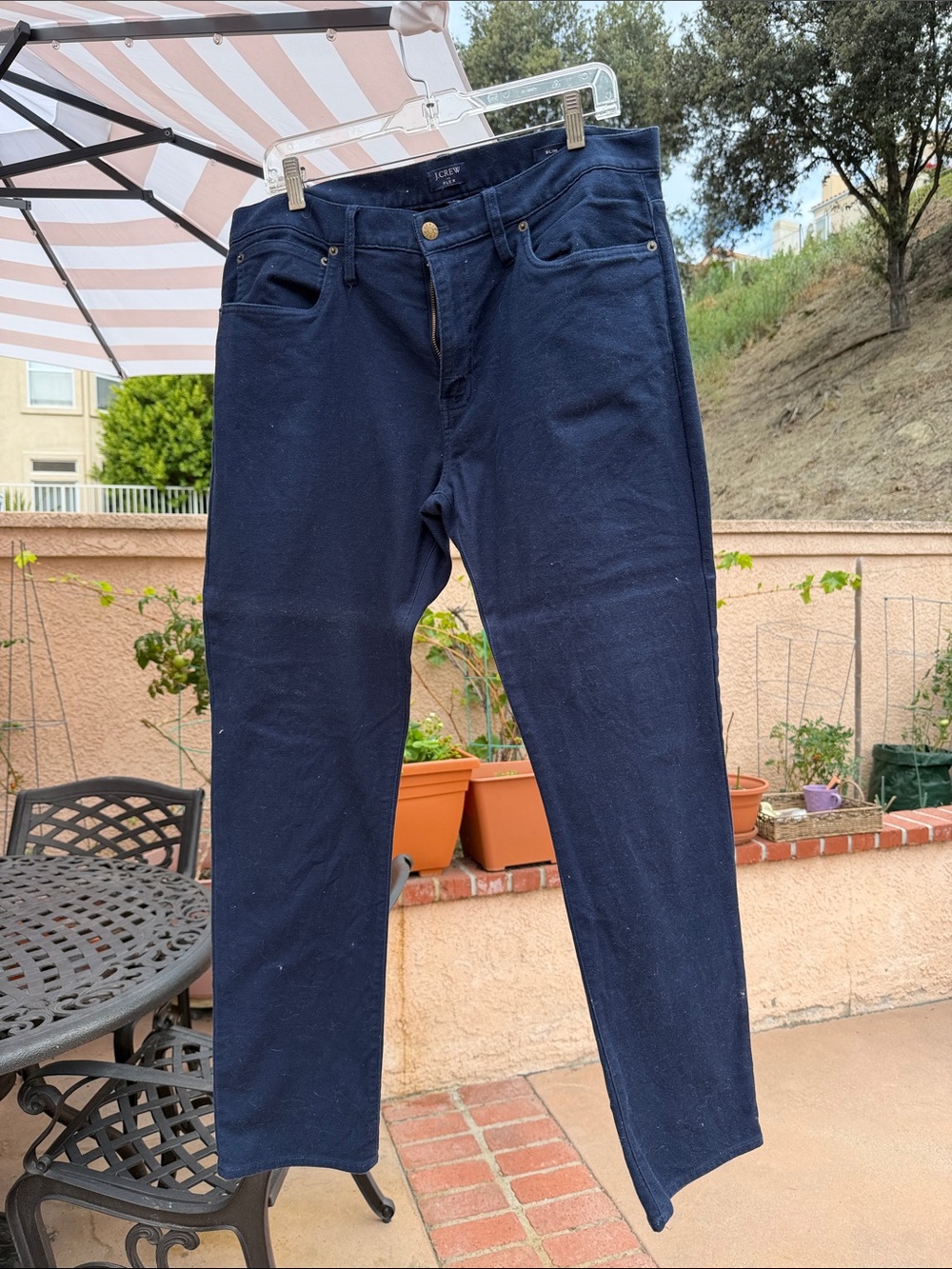 J. Crew Men's Navy Slim Straight Jeans
